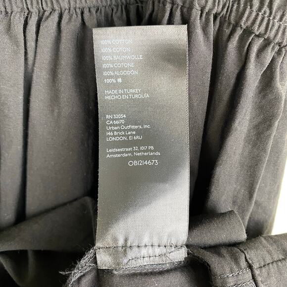 Anthropologie Somerset Maxi Dress Size SP Black Cotton Minimalist Neutral Petite - Picture 13 of 15